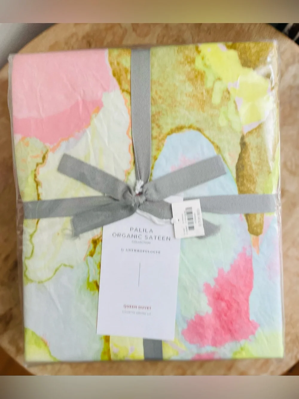 NWT! Anthropologie Palila Organic Cotton Sateen Queen Duvet Cover